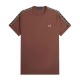 тениска,мъжки,тениски,fred,perry,contrast,tape,ringer,f,short,sleeve,t,shirt,brick,warm,grey,(brown)