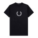 тениска,мъжки,тениски,fred,perry,textured,laurel,wreath,short,sleeve,t,shirt,black