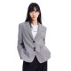сако,дамски,сака,lily,commuter,plaid,blazer,black,(grey)