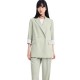 сако,дамски,сака,lily,fashionable,striped,blazer,green