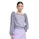 риза,с,дълъг,ръкав,дамски,блузи,дамски,ризи,lily,french,square,neck,chiffon,long,sleeve,shirt,dark,ice,purple,(purple)