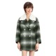 палто,дамски,якета,и,палта,lily,gradient,plaid,wool,coat,turquoise,(green)