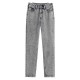 дънки,дамски,панталони,lily,mismatched,patchwork,jeans,light,whitish,gray,(grey)