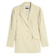 сако,дамски,сака,lily,puff,sleeve,blazer,cream,yellow,(beige)