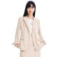 сако,дамски,сака,lily,skinny,belted,blazer,pink,(beige)