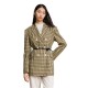 сако,дамски,сака,lily,vintage,plaid,blazer,camel,coffee,(brown)