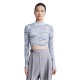 блуза,дамски,пуловери,дамски,плетени,дрехи,lily,vintage,small,turtleneck,knit,sweater,dusk,blue,(blue)