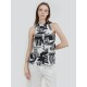 потник,дамски,блузи,дамски,ризи,fundango,myrto,sleeveless,shirt,white,black,(inka)