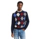 блуза,мъжки,пуловери,gant,argyle,sweater,blue,(dark,navy,melange)