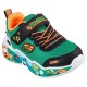 обувки,детски,маратонки,skechers,play,scene,slip,on,shoes,green,orange,textile,white,black,synthetic,multi,trim,(green)