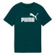 тениска,детски,тениски,puma,essentials,foundation,nº1,logo,short,sleeve,t,shirt,green,terrain,(green)