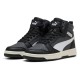 маратонки,детски,маратонки,puma,rebound,v6,mid,trainers,black,white,dusky,gray,(black)