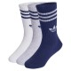 чорапи,детски,чорапи,adidas,originals,3,stripes,crew,socks,6,units,white,light,grey,heather,dark,blue,(white,blue)