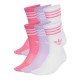 чорапи,детски,чорапи,adidas,originals,3,stripes,crew,socks,6,units,multicolor,(white,pink,fusion,powder,plum,mel.)