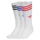 чорапи,мъжки,чорапи,adidas,originals,3,stripes,high,crew,socks,3,units,white,lucid,red,lucid,blue,(white)