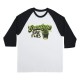 тениска,мъжки,тениски,creature,barfly,3,4,sleeve,t,shirt,white,black,(white)