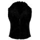 потник,дамски,жилетки,guess,amari,faux,fur,vest,black,(jet,black,multi)