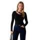фланелка,с,дълъг,ръкав,дамски,топове,guess,eleanor,buckle,long,sleeve,top,black,(jet,black,a996)