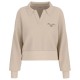 блуза,дамски,блузи,guess,jeans,notched,collar,crop,sweatshirt,biscotti,(beige)
