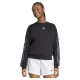 блуза,дамски,блузи,adidas,animal,print,3,stripes,french,terry,sweatshirt,black,multicolor,(black)