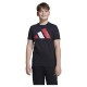 тениска,детски,тениски,adidas,essentials,short,sleeve,t,shirt,black,pure,ruby,white,(black)