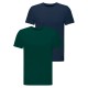 тениска,мъжки,тениски,lee,twin,short,sleeve,t,shirt,2,pairs,jade,forest,mood,indigo,(green,blue)