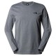 тениска,мъжки,тениски,дамски,тениски,the,north,face,simple,dome,long,sleeve,t,shirt,grey,(tnf,medium,grey,heather)