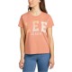 тениска,дамски,тениски,lee,varsity,short,sleeve,t,shirt,orange,(beige)