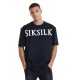 тениска,мъжки,тениски,siksilk,19490,short,sleeve,t,shirt,black,(black,white)
