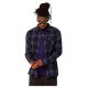 риза,с,дълъг,ръкав,дамски,ризи,мъжки,ризи,oakley,podium,plaid,flannel,long,sleeve,shirt,black,grey,(black,graphite,amethyst)