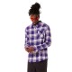 риза,с,дълъг,ръкав,дамски,ризи,мъжки,ризи,oakley,podium,plaid,flannel,long,sleeve,shirt,purple,(deep,amethyst,mist)