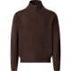 блуза,мъжки,пуловери,hackett,lambswool,half,zip,sweater,dark,brown,(brown)