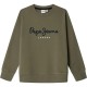 блуза,детски,блузи,pepe,jeans,art,sweatshirt,military,green,(green)