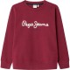 блуза,детски,блузи,pepe,jeans,art,sweatshirt,merlot,red