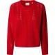 блуза,дамски,пуловери,дамски,плетени,дрехи,pepe,jeans,candide,sweater,royal,red,(red)