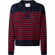 блуза,дамски,пуловери,дамски,плетени,дрехи,pepe,jeans,carlina,v,neck,sweater,dulwich,blue,(blue)