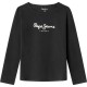 тениска,мъжки,тениски,дамски,тениски,pepe,jeans,hana,glitter,long,sleeve,t,shirt,black,(black)