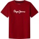 тениска,детски,тениски,pepe,jeans,new,art,short,sleeve,t,shirt,merlot,red