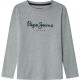 тениска,детски,тениски,pepe,jeans,new,herman,long,sleeve,t,shirt,marl,grey,(grey)