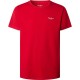 тениска,мъжки,тениски,pepe,jeans,original,basic,3n,short,sleeve,t,shirt,rugby,red,(red)