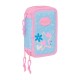 канцеларски,принадлежности,safta,blackfit8,smile,pencil,case,37,pieces,blue,(black)