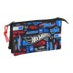 канцеларски,принадлежности,safta,hot,wheels,triple,challenge,pencil,case,black,(multicolor)
