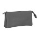 канцеларски,принадлежности,safta,kappa,basics,triple,pencil,case,grey