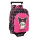 раница,раници,safta,kuromi,wheeled,backpack,multicolor,(black,pink)