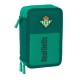 канцеларски,принадлежности,safta,real,betis,balompie,triple,pencil,case,37,pieces,green,(multicolor)