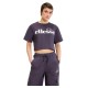 тениска,дамски,тениски,ellesse,silo,cropped,short,sleeve,t,shirt,purple,(dark,grey)