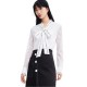 риза,с,дълъг,ръкав,дамски,блузи,дамски,ризи,lily,chic,ribbon,long,sleeve,shirt,white