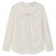 риза,с,дълъг,ръкав,дамски,блузи,дамски,ризи,lily,chic,twisted,long,sleeve,shirt,white
