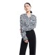 карирана,риза,дамски,блузи,дамски,ризи,lily,niche,checkered,long,sleeve,shirt,black,(white,black)