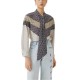 дамски,блузи,дамски,ризи,lily,smiley,face,long,sleeve,blouse,beige,(grey)